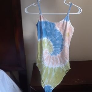 Cute tie dye tank top forever21 bodysuit